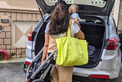 How To Carry UPPAbaby Cruz When Folded
